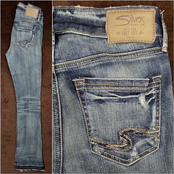Silver Jeans Denim - Silver Jeans Co NWT⭐MAZY⭐BOHO BOOT sz 24 High-rise
